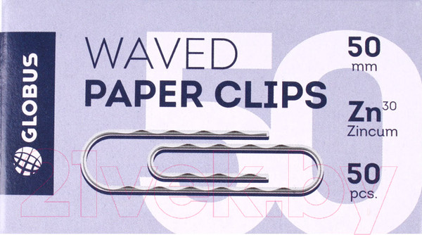Изображение товара Скрепки Globus Г50-50Ц (50шт)