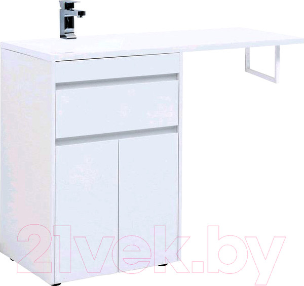 Изображение товара Тумба под умывальник Aquanet Токио 58 / 237745 (с ящиком)