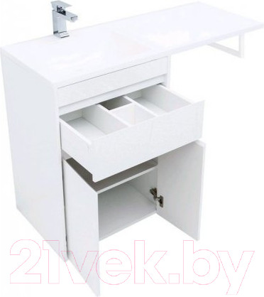 Изображение товара Тумба под умывальник Aquanet Токио 58 / 237745 (с ящиком)