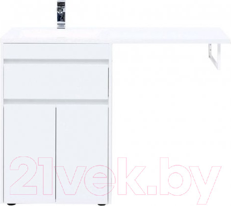 Изображение товара Тумба под умывальник Aquanet Токио 58 / 237745 (с ящиком)