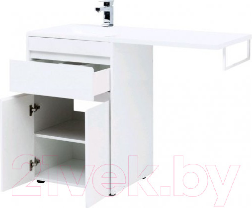 Изображение товара Тумба под умывальник Aquanet Токио 58 / 237745 (с ящиком)