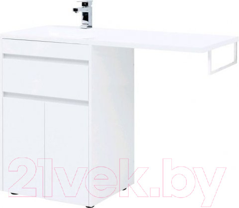 Изображение товара Тумба под умывальник Aquanet Токио 58 / 237745 (с ящиком)