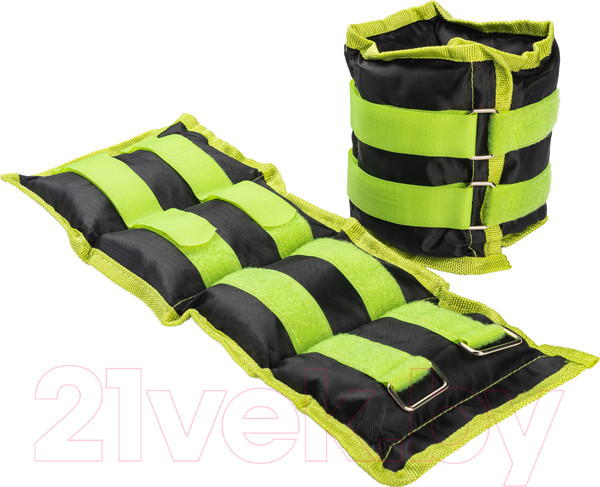 Изображение товара Комплект утяжелителей Sundays Fitness IR97812  (2кг, черный/зеленый)