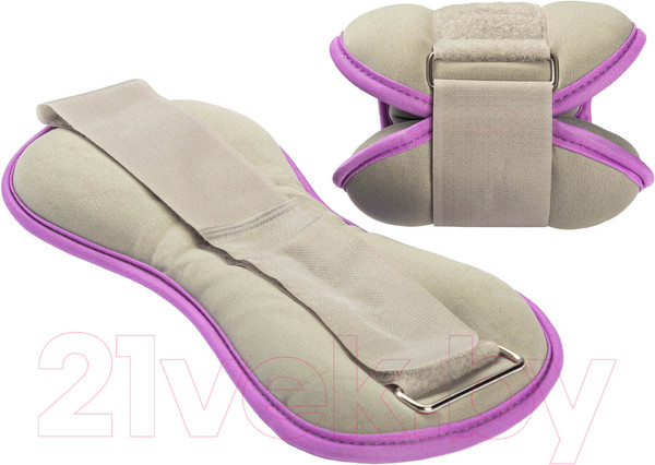 Изображение товара Комплект утяжелителей Sundays Fitness IR97843 (1.5кг, серый/фиолетовый)