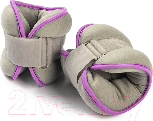 Изображение товара Комплект утяжелителей Sundays Fitness IR97843 (1.5кг, серый/фиолетовый)