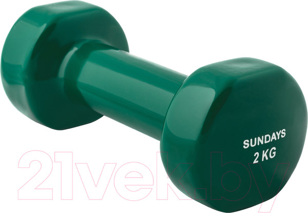 Изображение товара Гантель Sundays Fitness IR92005 (2кг, зеленый)