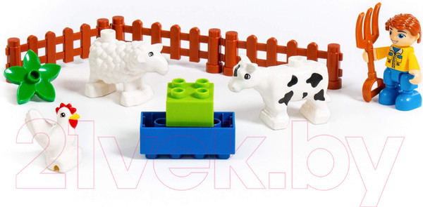 Изображение товара Конструктор Полесье Макси. Веселая ферма / 77578 (50эл)
