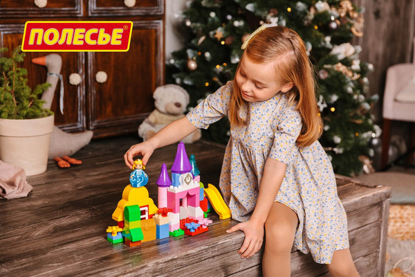 Изображение товара Конструктор Полесье Макси.Веселая принцесса / 77707 (70эл)