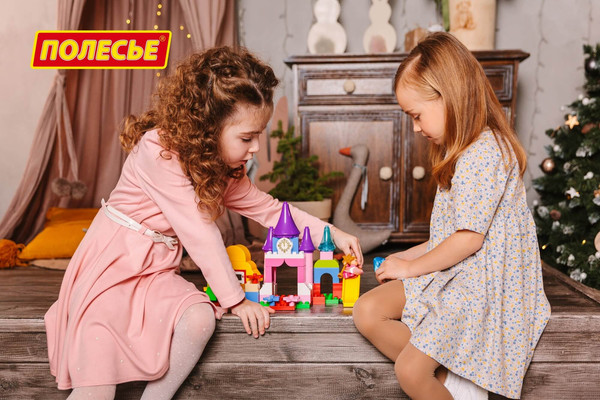 Изображение товара Конструктор Полесье Макси.Веселая принцесса / 77707 (70эл)