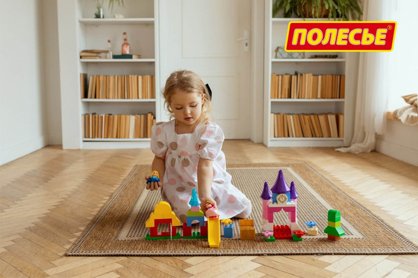 Изображение товара Конструктор Полесье Макси.Веселая принцесса / 77707 (70эл)