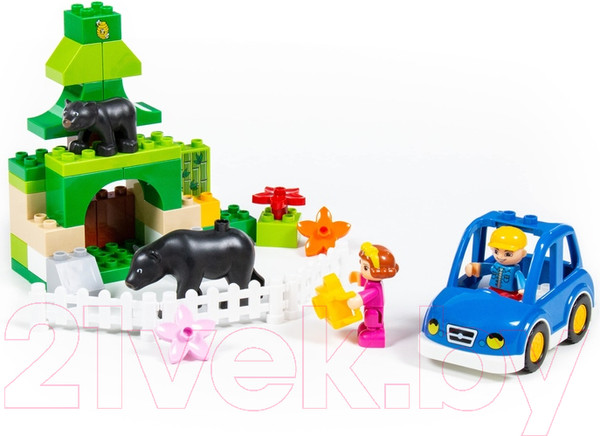 Изображение товара Конструктор Полесье Макси. Зоопарк / 77745