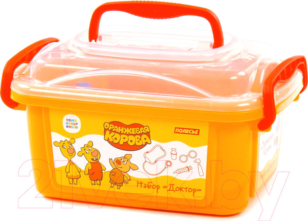 Изображение товара Набор доктора детский Полесье Оранжевая корова. Доктор / 83357