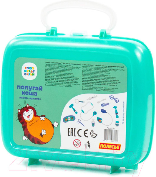 Изображение товара Набор доктора детский Полесье Попугай Кеша. Доктор / 83340