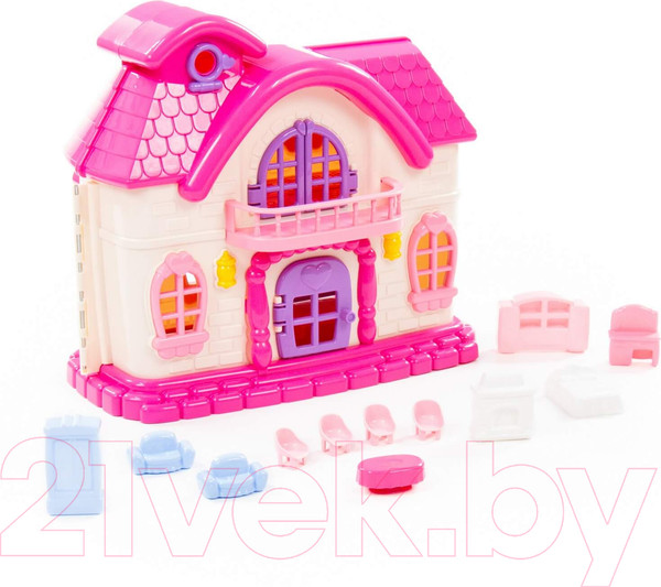 Изображение товара Кукольный домик Полесье Сказка с набором мебели / 78261