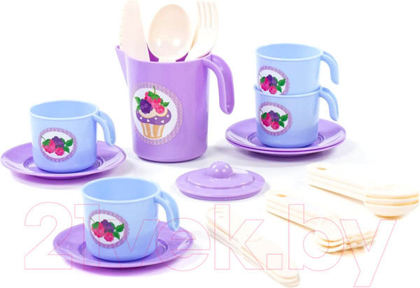Изображение товара Набор игрушечной посуды Полесье Анюта / 80066