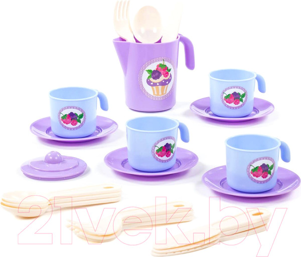 Изображение товара Набор игрушечной посуды Полесье Анюта / 80066