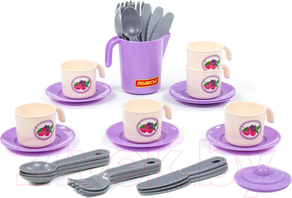 Изображение товара Набор игрушечной посуды Полесье Анюта / 80080