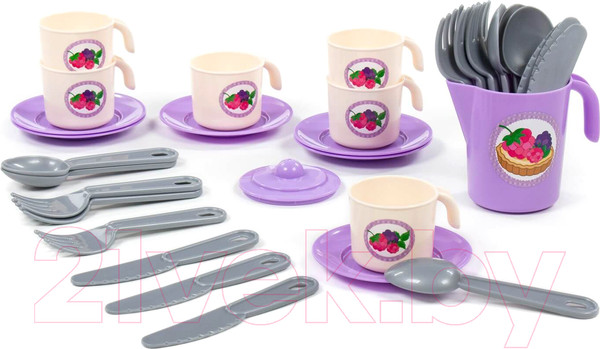 Изображение товара Набор игрушечной посуды Полесье Анюта / 80080