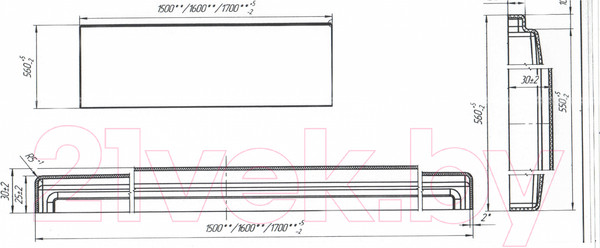 Изображение товара Экран для ванны 1Марка Flat 150