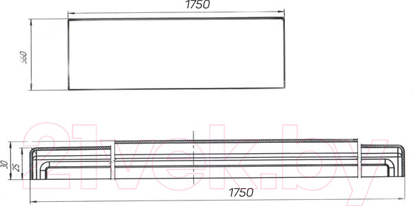 Изображение товара Экран для ванны 1Марка Flat 175