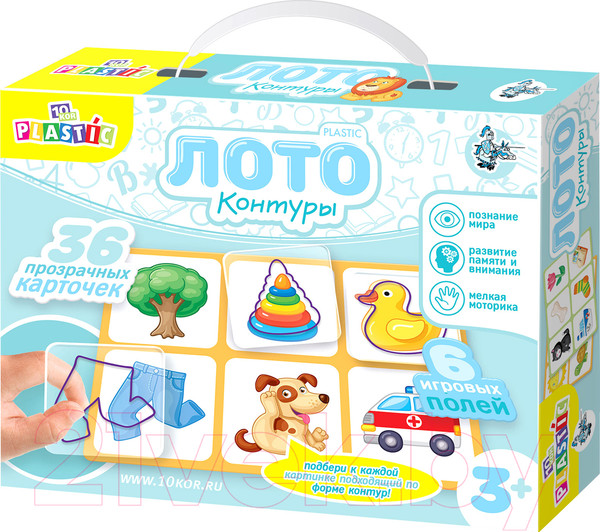 Изображение товара Развивающая игра Десятое королевство Контуры / 04006