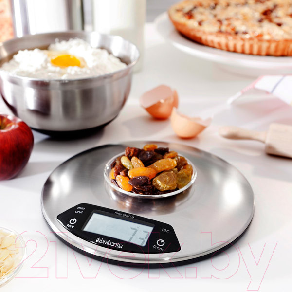 Изображение товара Кухонные весы Brabantia 480560 (стальной матовый)