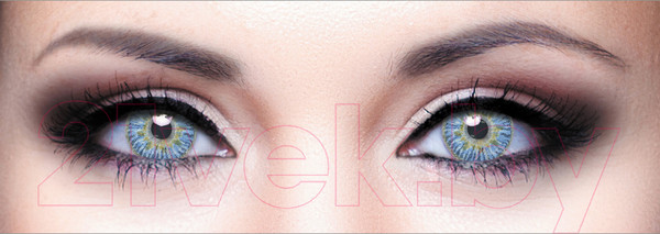 Изображение товара Комплект контактных линз Hera Elegance Blue Sph-2.00 (2шт)