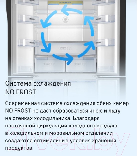 Изображение товара Холодильник с морозильником Maunfeld MFF 181NFB