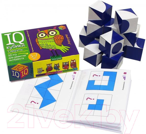 Изображение товара Развивающая игра Айрис-пресс Умные кубики. Силуэты / AP-27490