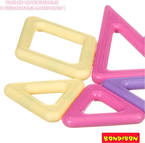 Изображение товара Конструктор магнитный Bondibon Магнитоформы / ВВ4404 (9дет.)