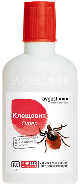 Изображение товара Концентрат от насекомых Avgust Клещевит Супер (100мл)