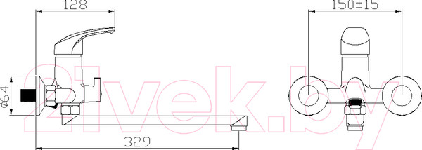 Изображение товара Смеситель Эверест B22-029M