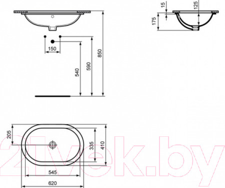 Изображение товара Умывальник Ideal Standard Connect E504901