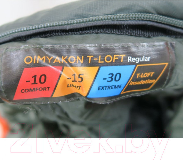 Изображение товара Спальный мешок Tramp Oimyakon T-Loft / TRS-048R (левый)
