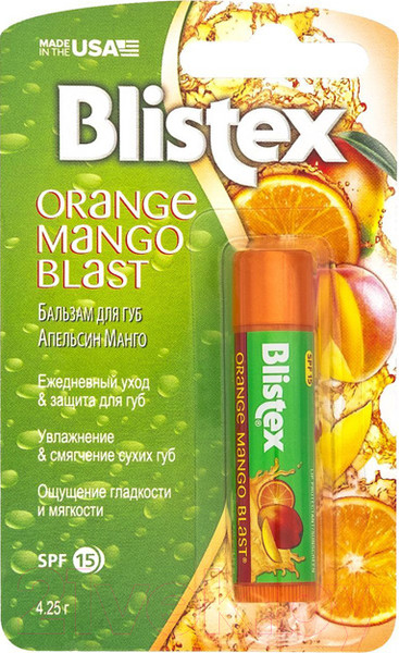 Изображение товара Бальзам для губ Blistex Апельсин манго (4.25г)