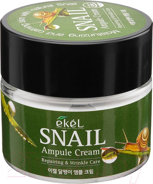 Изображение товара Крем для лица Ekel Ампульный с муцином улитки (70мл)