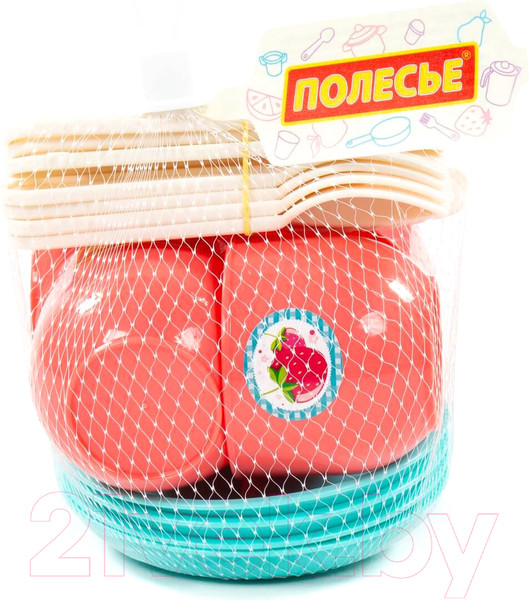 Изображение товара Набор игрушечной посуды Полесье Минутка / 80257 (на 4 персоны)