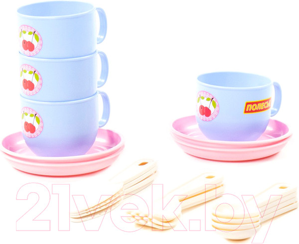 Изображение товара Набор игрушечной посуды Полесье Минутка / 80264 (на 4 персоны)