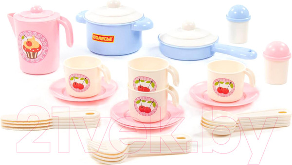 Изображение товара Набор игрушечной посуды Полесье Настенька / 79947 (на 4 персоны)
