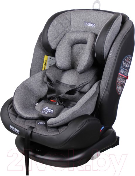 Изображение товара Автокресло INDIGO Aero Isofix ST-3 (серый)