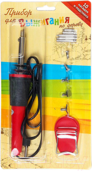 Изображение товара Выжигатель по дереву Лесная мастерская 10 насадок / 2303511