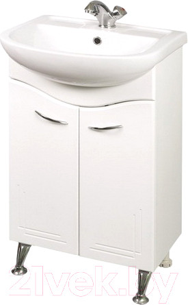 Изображение товара Тумба с умывальником Onika Лада 50.11 (105002 + 1WH110256)