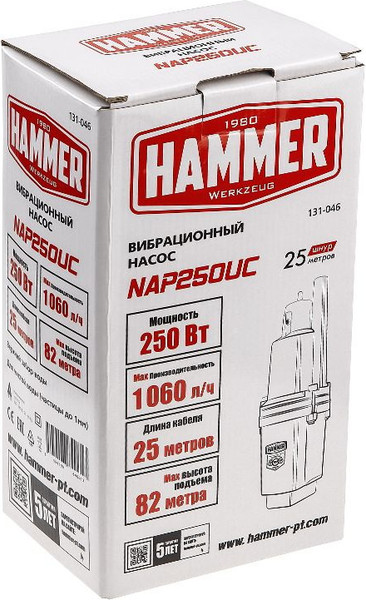Изображение товара Скважинный насос Hammer NAP250UC (25) (641194)