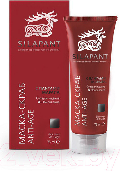 Изображение товара Скраб для лица Silapant Anti-Age с пантами марала (75мл)