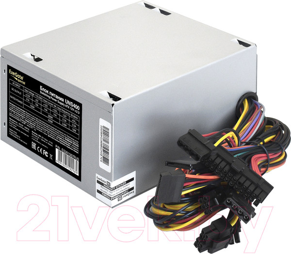 Изображение товара Блок питания для компьютера ExeGate UNS400 (ES261567RUS)