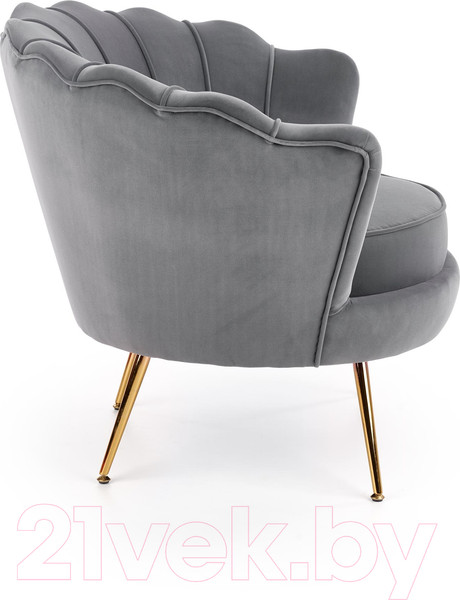 Изображение товара Кресло мягкое Halmar Amorinito (серый/золото)
