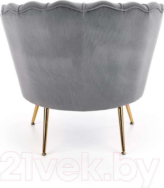 Изображение товара Кресло мягкое Halmar Amorinito (серый/золото)