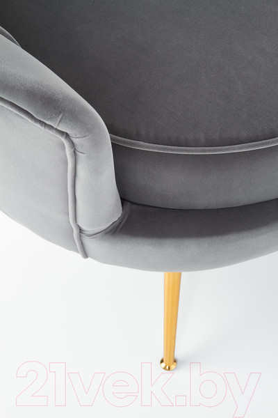 Изображение товара Кресло мягкое Halmar Amorinito (серый/золото)