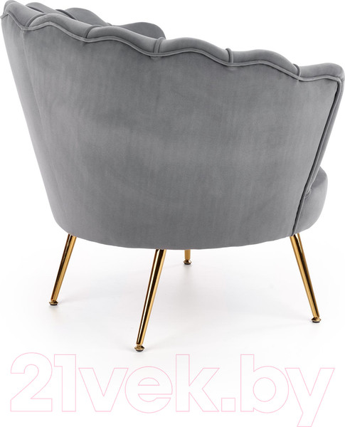 Изображение товара Кресло мягкое Halmar Amorinito (серый/золото)