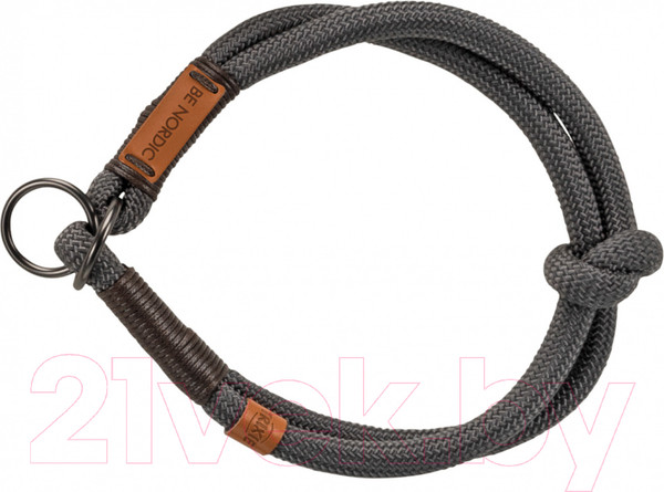 Изображение товара Ошейник-полуудавка Trixie Be Nordic 17301 (XS/S, темно-серый/коричневый)